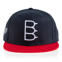 Load image into Gallery viewer, BB commemorative 2009 world series strap hat navy/red